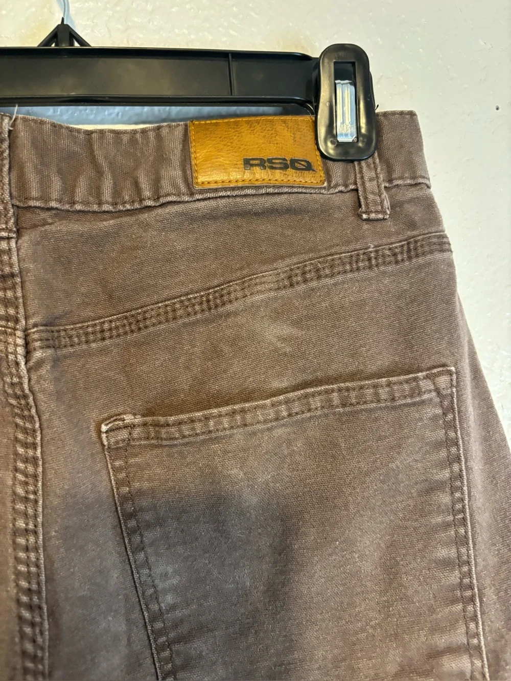 RSQ Loose Brown Pants Utility Carpenter Worker Relaxed 30x30